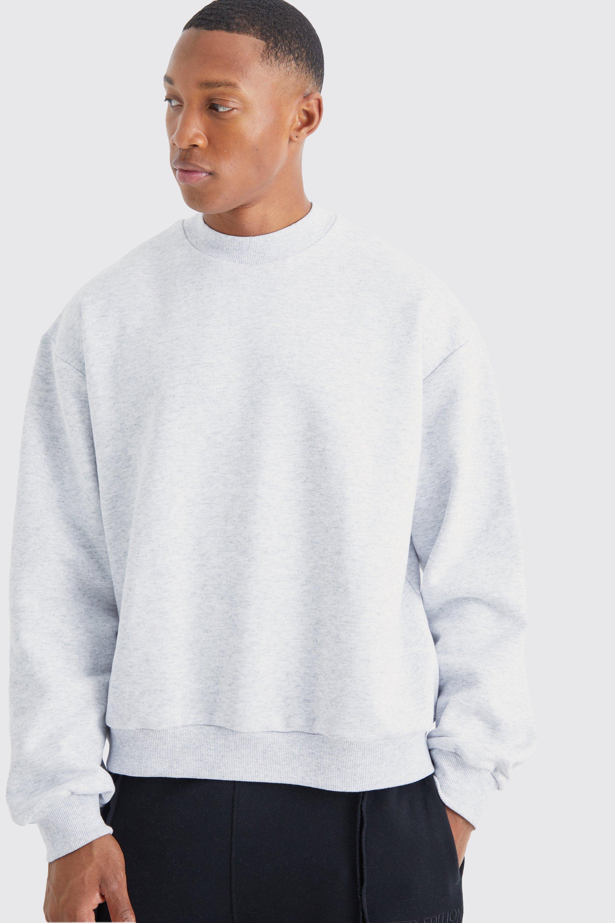 Boohoo grey sweatshirt hotsell